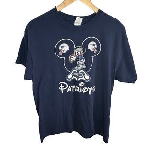 NFL new england patriots Disney Theme Graphic short sleeve t-shirt